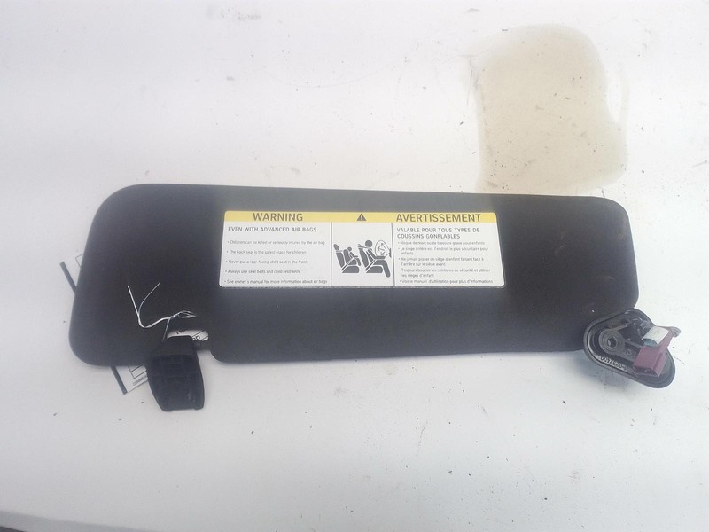 2012-2019 BMW 650I F06 OVERHEAD RIGHT PASSENGER SIDE SUN VISOR SHADE BLACK OEM
