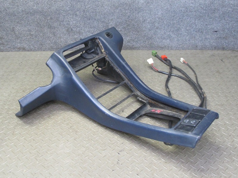 1983-1989 PORSCHE 928 S A/T FRONT CENTER CONSOLE SHIFTER TRIM PANEL LEATHER BLUE