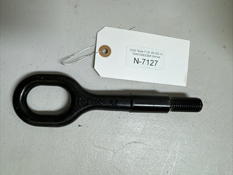 1 TOW HOOK OEM Tesla Model 3 model Y 1077570-00-D 7127 B4