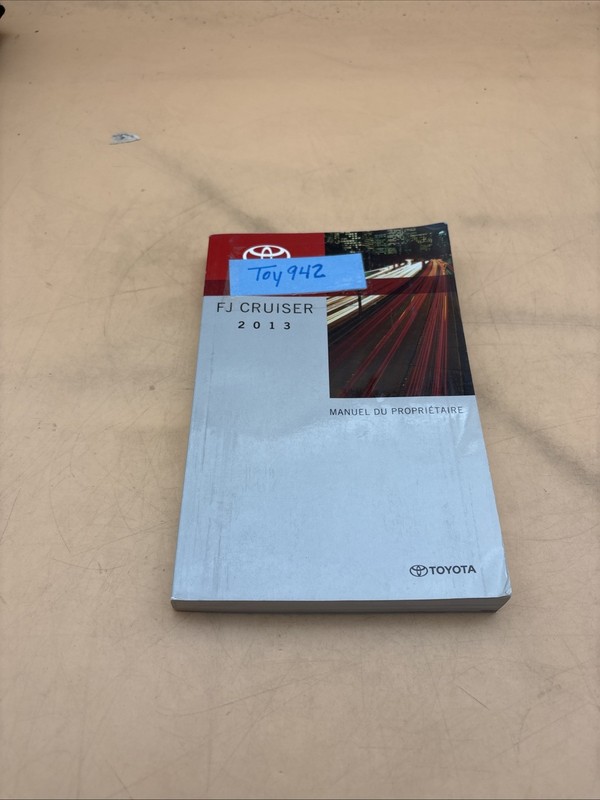 2013 TOYOTA FJ CRUISER OWNERS MANUAL BOOKS GUIDE CASE ALL MODELS