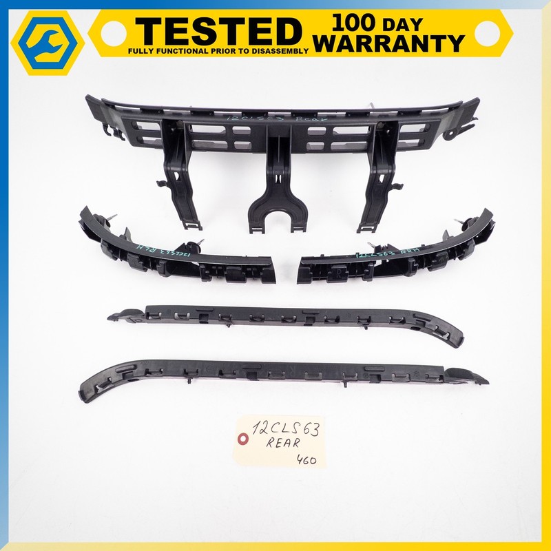 12-14 MERCEDES-BENZ CLS63 AMG REAR BUMPER HOLDER SUPPORT BRACKET SET OEM