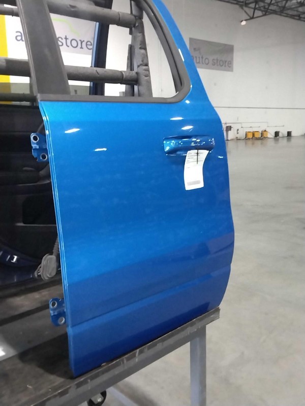 2021 RAM 1500 Pickup Left Door Blue 39000 Miles OEM Part #697258