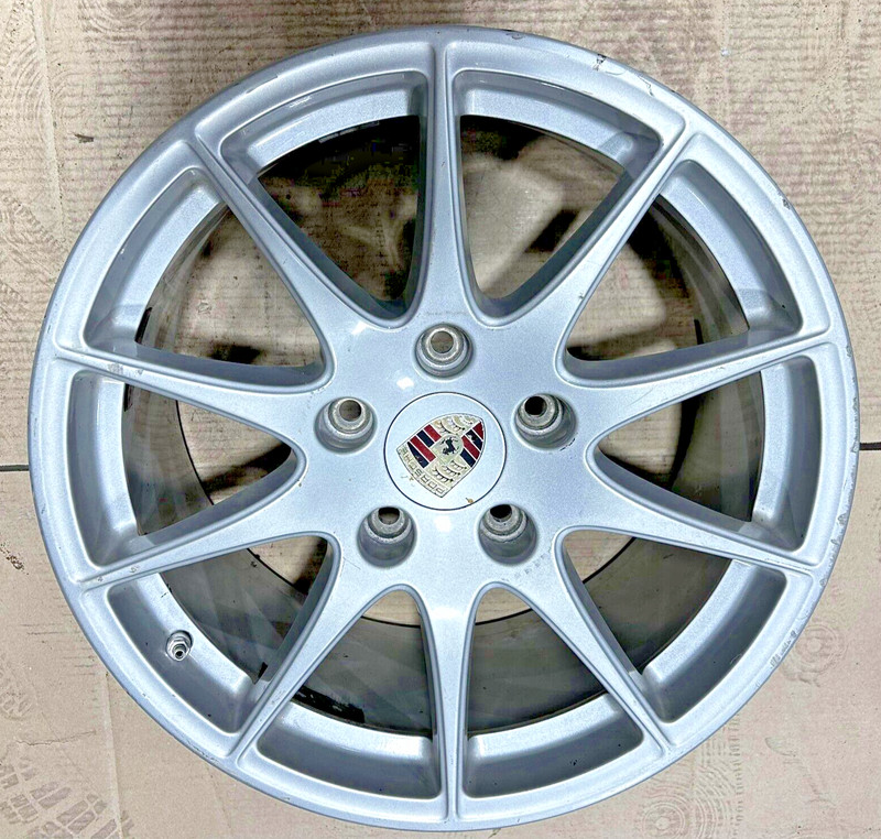 2010-2016 Porsche Panamera Rear Wheel Alloy Rim 18" 18x9 Ten Spoke OEM Silver