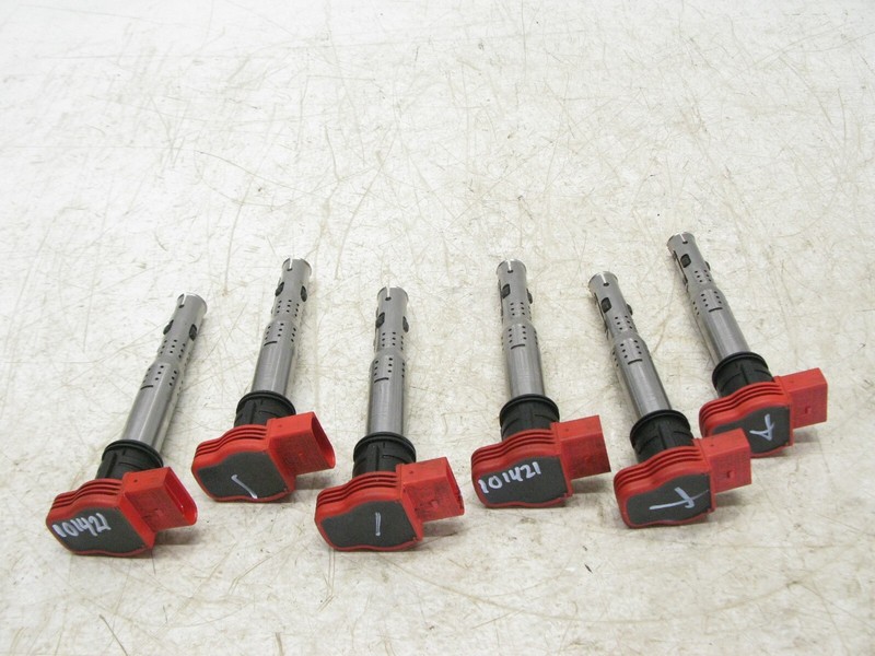 05-19 AUDI C6 A6 A4 A5 Q5 S4 S5 S6 3.0 3.2 V6 IGNITION COIL PACK 6 OEM 101421