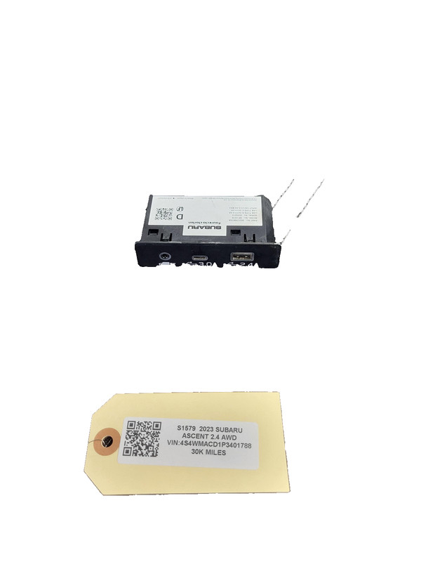 Used Oem Subaru AUX Audio Dual USB Jack 86257AN10A for 2023-2025 Ascent 2.4L AWD