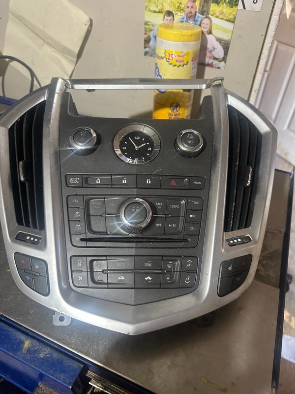 10-12 CADILLAC SRX OEM NAVIGATION RADIO & HEATER A/C AC CONTROL PANEL W/ VENTS