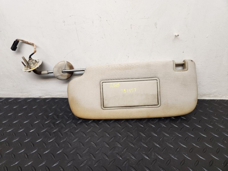 11-24 Dodge Durango Left Driver Illuminated Sun Visor Biege OEM 1LS25HDAAG