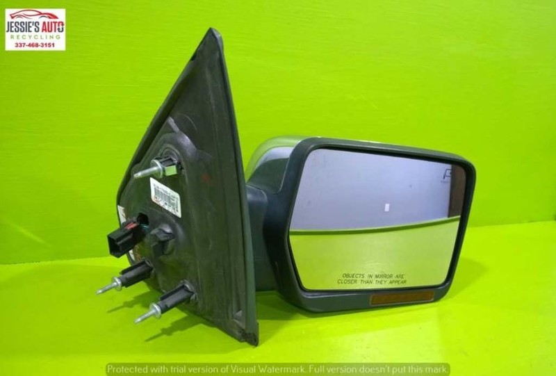 09 10 F150 KING RANCH CREW CAB PASSENGER RIGHT SIDE VIEW MIRROR OEM 2217-105