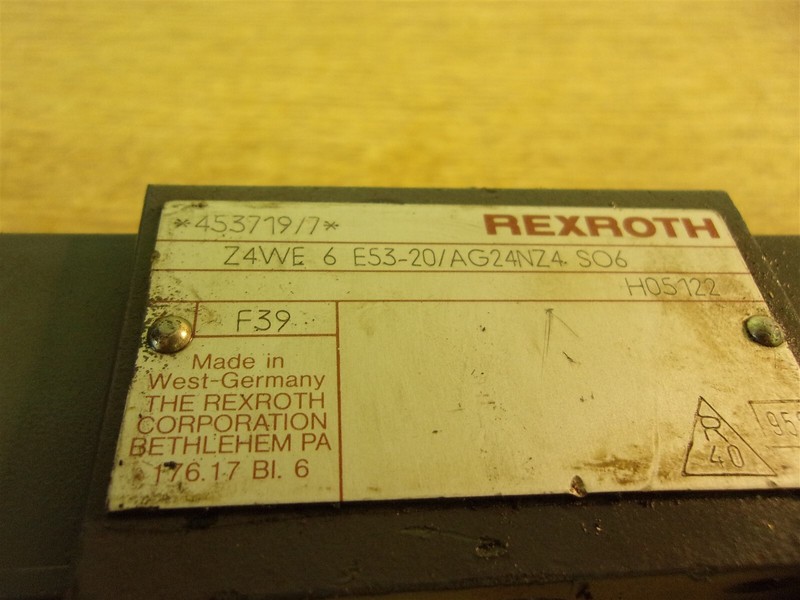 Rexroth Z4WE6E5320/AG24NZ4 Directional Control Valve S06 *FREE SHIPPING*