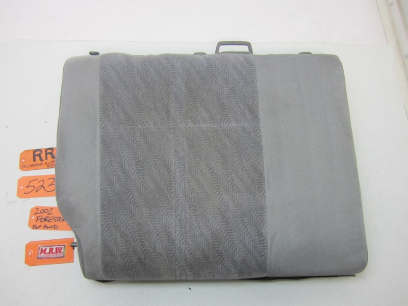 SEAT REAR SEAT BACK GRAY CLOTH PASSENGER SIDE TOP R for SUBARU FORESTER S 99-02