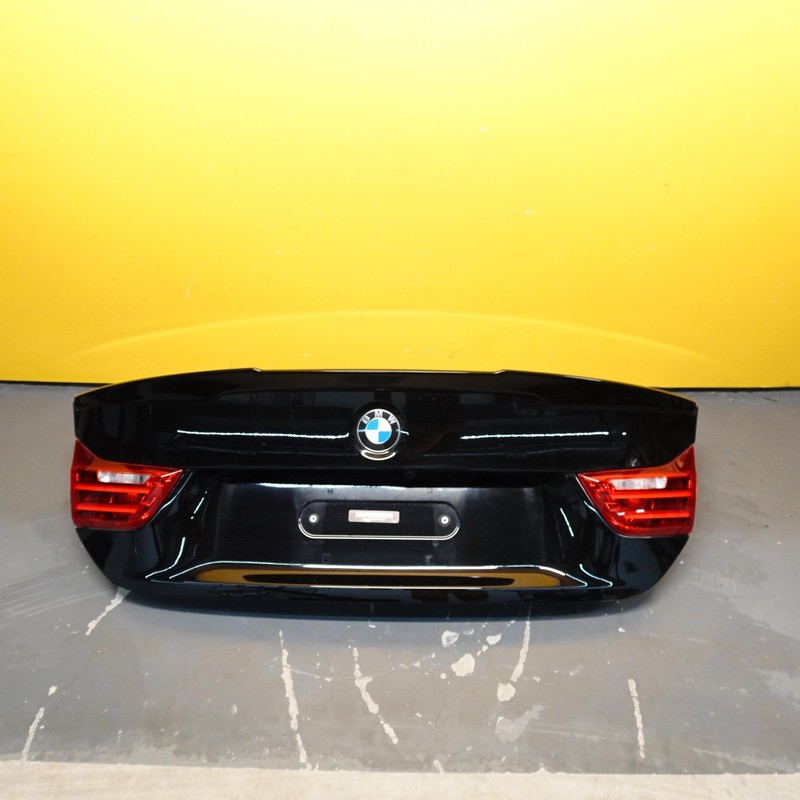 2014-2018 Bmw 435i F32 F33 F36 205 Cpe Trunk Lid W/ Camera Black Less Hinges