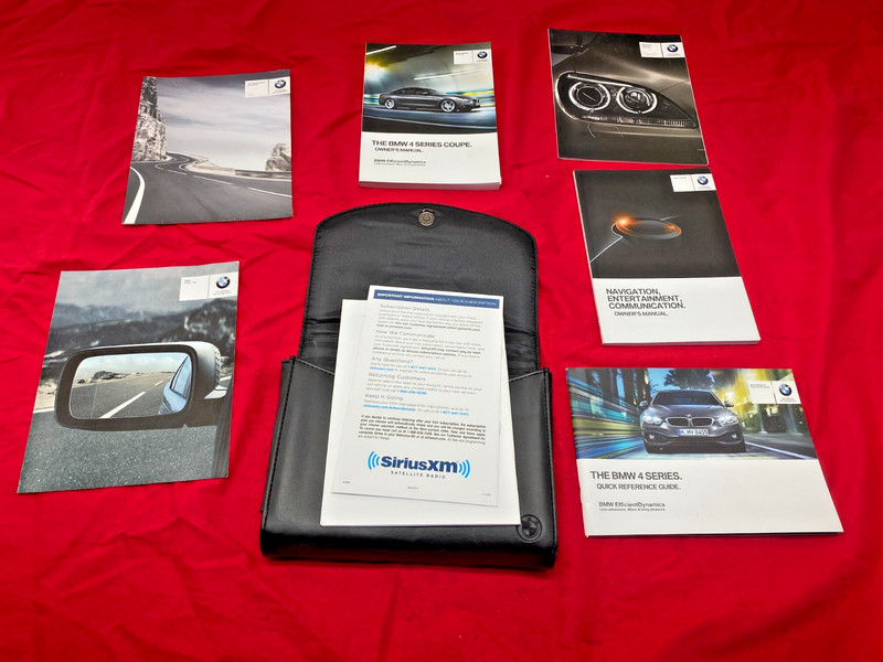 12-16 BMW F32 4 Series Coupe Owners Manual Booklet Guide Cover Case Set! OEM✅