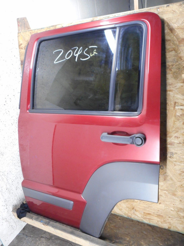 Jeep Liberty Rear Door Left Driver Red PRP Privacy OEM 2008 09 10 11 2012