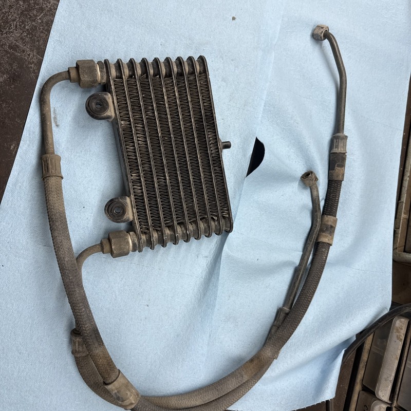1990 Yamaha Moto 4 YFM350 Atv Motor Oil Cooler And Lines