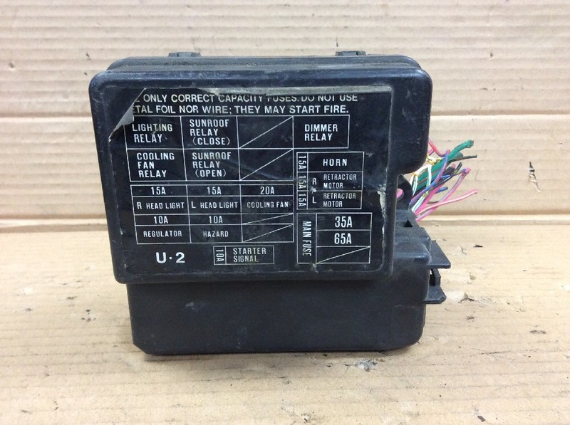 83 84 85 86 87 Prelude DX Main Fuse Relay Box Assy U.2 Cut 27 Wires Used OEM
