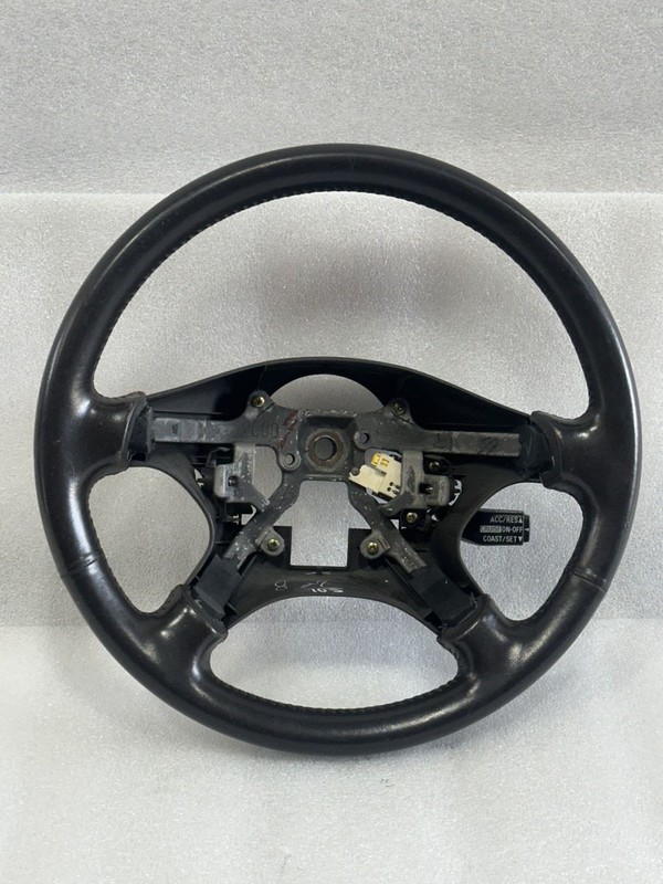 1998 1999 MITSUBISHI MONTERO SPORT LS STEERING WHEEL BLACK LEATHER
