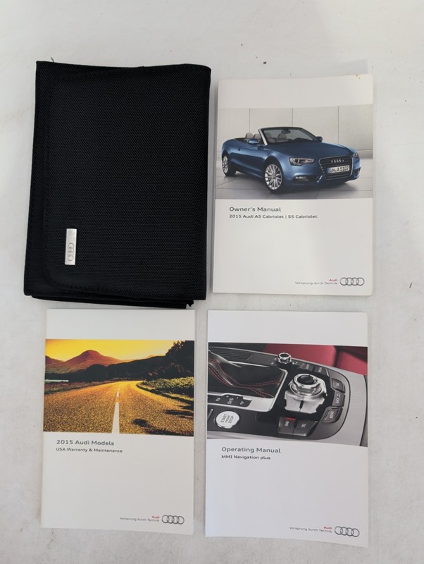 2015 Audi A5 cabriolet & S5 cabriolet owners manual & Case