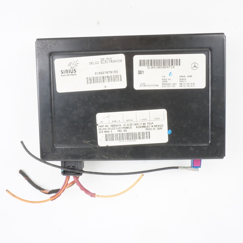07-09 MERCEDES W221 S550 S600 SIRIUS SATELLITE RADIO CONTROL MODULE 2218207789