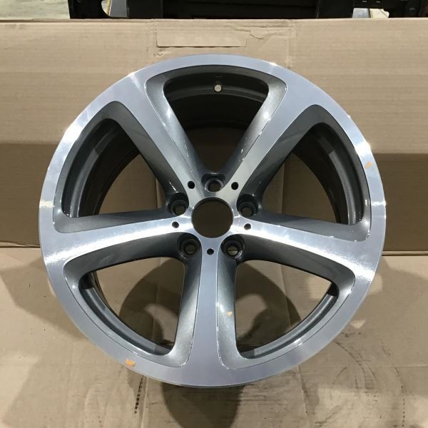2006-2010 BMW 650i 71216 Wheel 19 x 8-1/2 5 Spoke Rim Grey Machined 36116777353