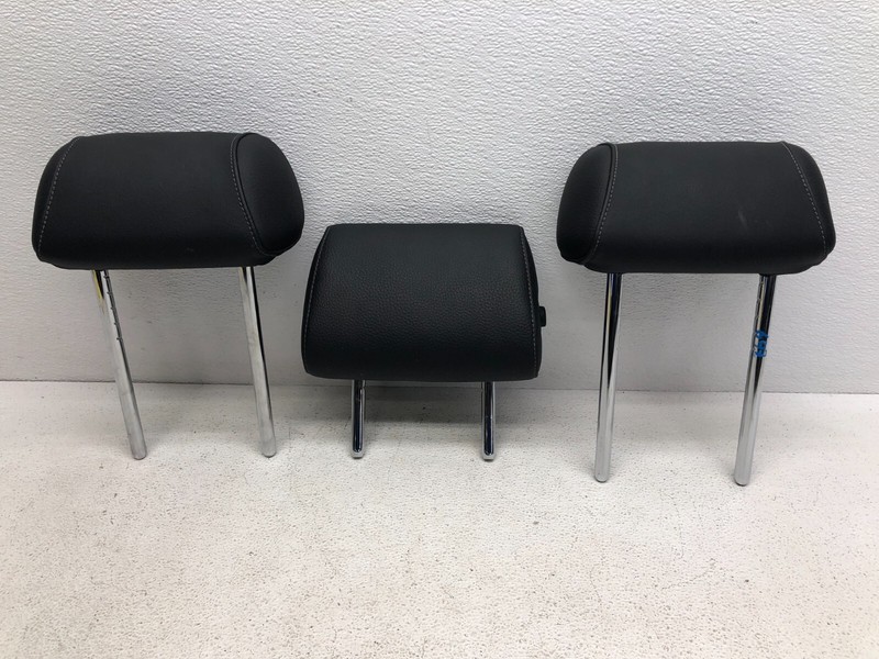 2007-2011 BMW 328I E90 REAR HEADREST SET OF 3 BLACK OEM LOT647