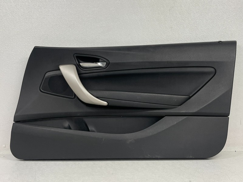⭐14-21 BMW 2-SERIES FRONT RIGHT PASS INNER DOOR TRIM PANEL BLACK LEATHER LOT2329