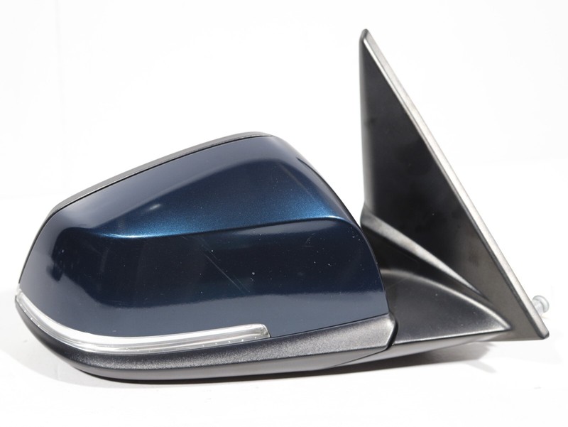 12-15 BMW X1 E84 FRONT RIGHT PASSENGER DOOR MIRROR HEATED 6 PIN BLUE B38 OEM