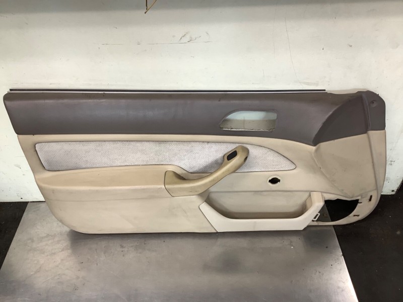 94-97Accord 2 Door Left interior door panel trim Beige DX manual window Used OEM