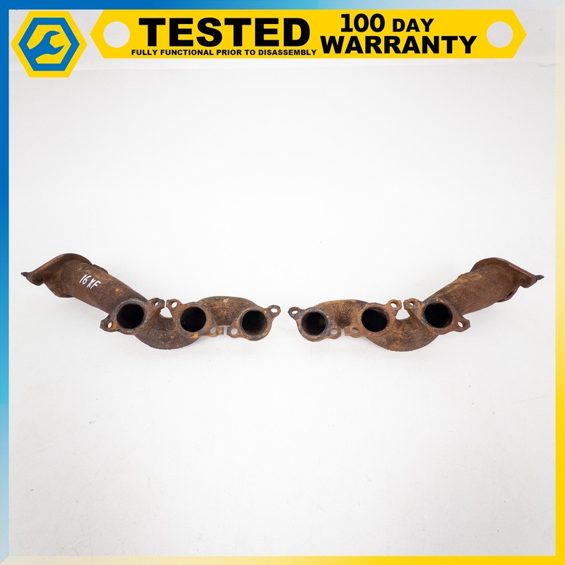 13-20 JAGUAR XF 3.0L LEFT & RIGHT SIDE ENGINE EXHAUST MANIFOLD SET PAIR OEM