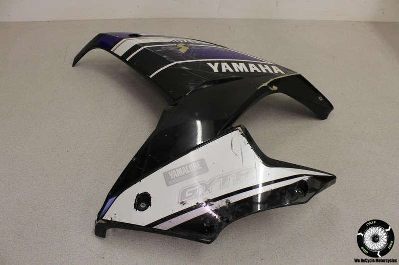 2013 Yamaha FZ6R LEFT LOWER MID UPPER SIDE FAIRING COWL PLASTIC FZ 6 R 13