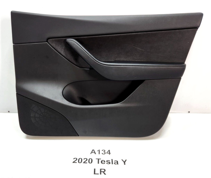 ✅ 20-23 OEM Tesla Model Y Front Right Passenger Premium Leather Door Panel Card
