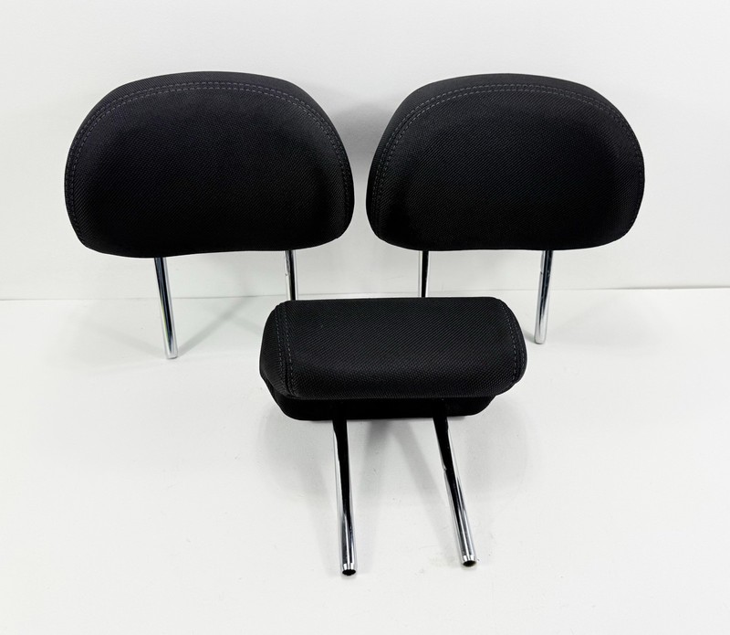 2014 2015 2016 Kia Sportage Rear Back Seat Headrests Set of 3 Black Cloth OEM