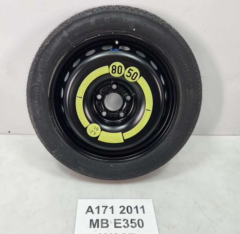 ✅ 10-17 OEM Mercedes A207 E350 Wheel Emergency Spare Tire 3.50Bx17H2 ET 19.5