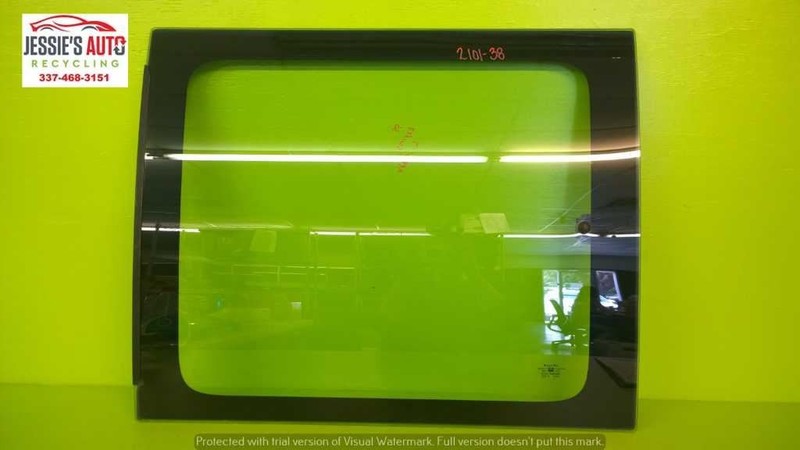 96-04 EXPRESS 1500 VAN DRIVER LEFT REAR FRONT DOOR GLASS 2101-38