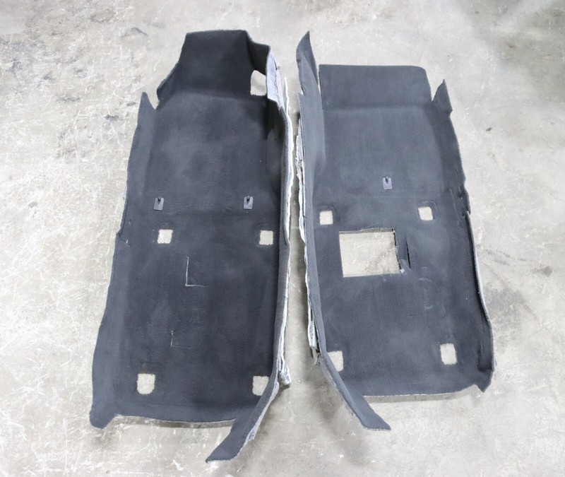 2005-2013 C6 Corvette Coupe LH & RH Front Floor Pan Ebony Carpet Set USED GM