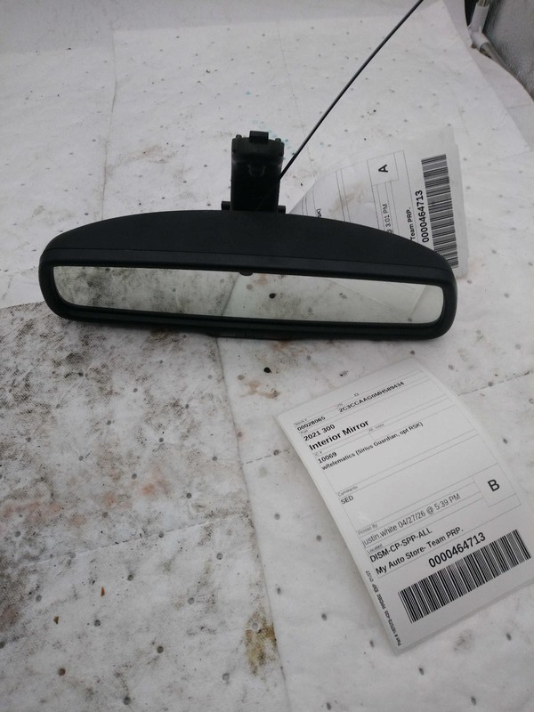 2021 Chrysler 300 Black Interior Rear View Mirror OEM 68324976AA Used