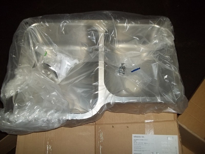 NEW Atlantic Marvel Stainless Steel Combination Sink 42247081 UD2233-10L