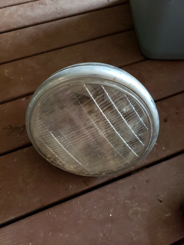 Vintage CHEVROLET headlamp TiltRay GUIDE early GM headlight 1930s 9" lens
