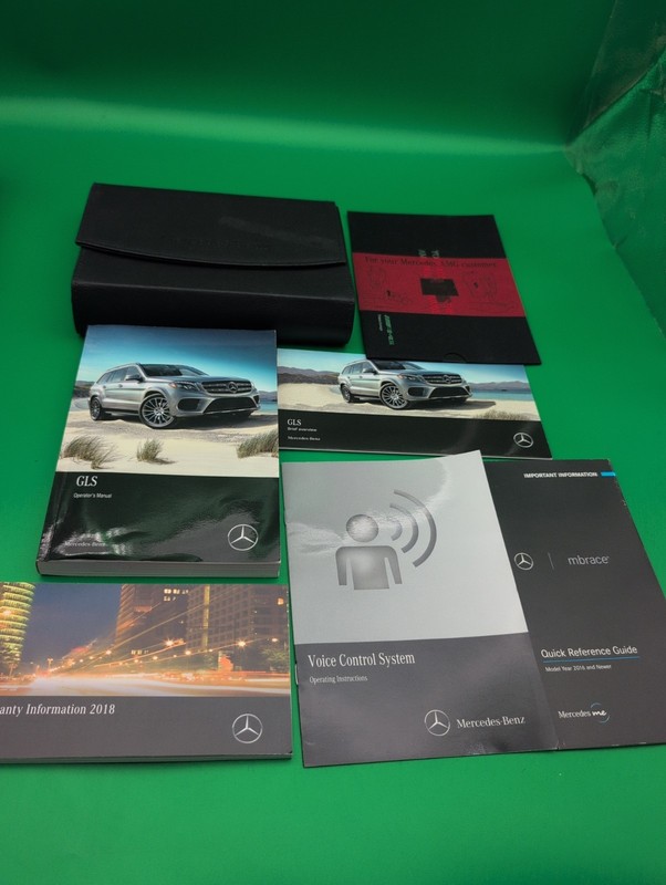 2018 MERCEDES BENZ GLS 450 550 63 AMG Owners Manual SET 18 GLS550 GLS450 Case