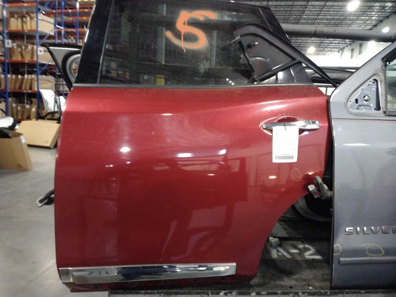 2013 Nissan Pathfinder Left Rear Door Red 185240 Used OEM Part 215K Miles