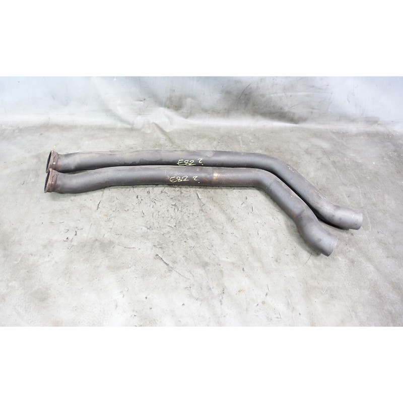 2008-2010 BMW E82 E88 135i N54 Factory Front Exhaust Down Pipe Pair Flanges OEM