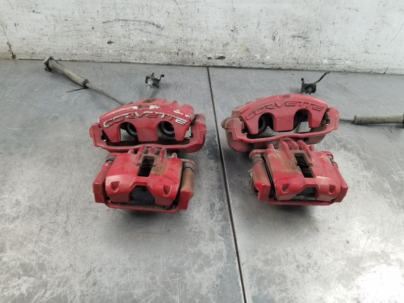 2009 Chevy Corvette C6 PBR Brake Caliper Set #0585 E6