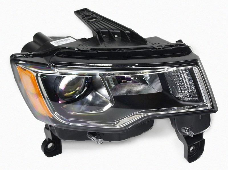 OEM Right Passenger Side Halogen Headlamp For Jeep Grand Cherokee Chrome