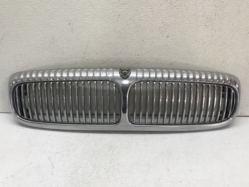 98-03 Jaguar X308 XJ8 Radiator Hood Grille Grill Assembly w/ Emblem Chrome OEM