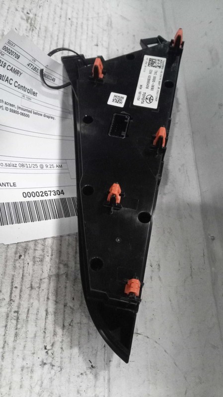 2019 Toyota Camry A/C Selector Switch OEM Black 5590006490 Used 113k Miles