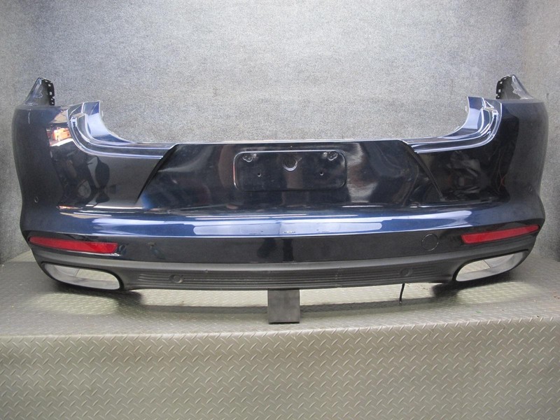 17-23 PORSCHE PANAMERA S 971 REAR BUMPER COVER W PDC NIGHT BLUE METALLIC