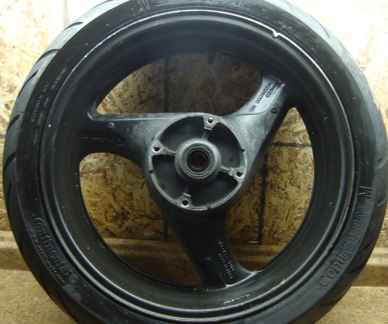 1998 Honda VTR 1000 VTR1000F VTR1000 Super Hawk Rear Rim Tire Wheel Back 17"