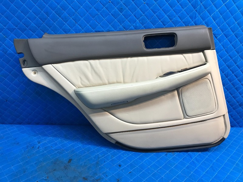 90-94 Lexus LS400 Rear Left Driver Interior Door Panel Beige OEM LA05