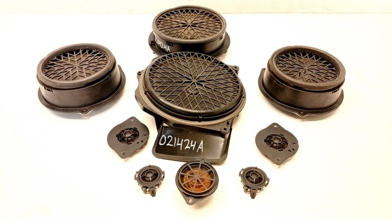 09-16 AUDI B8 A4 S4 SEDAN FRONT REAR LEFT RIGHT DOOR TWEETER SPEAKER SET 02142A
