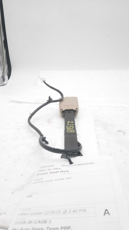 2011-2012 Nissan Altima Red Driver Seat Belt OEM 86843ZX68A 111K Miles
