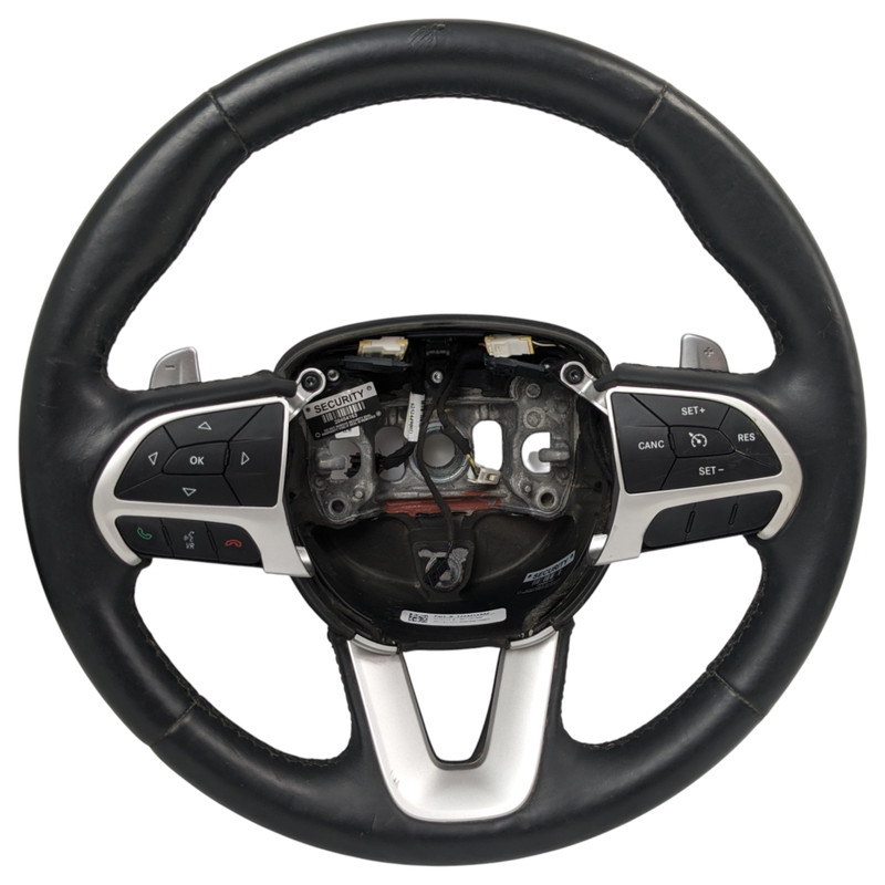15-18 Dodge Charger R/T Driver Leather Steering Wheel Black Shift Paddles